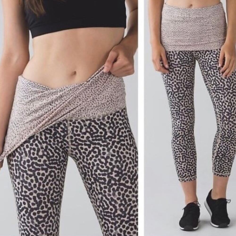 Lululemon Dance Roll Down Ace Spot Grain Wunder Under.